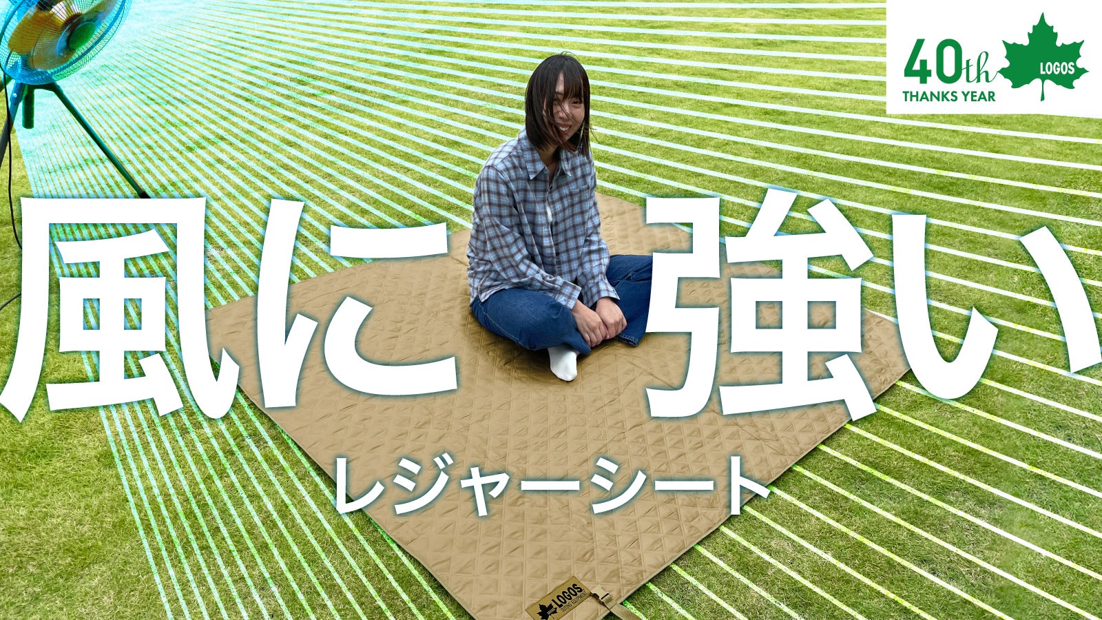 ウェイト入りで風に強い!今までの「あるある」をLOGOSのレジャーシートが解決!